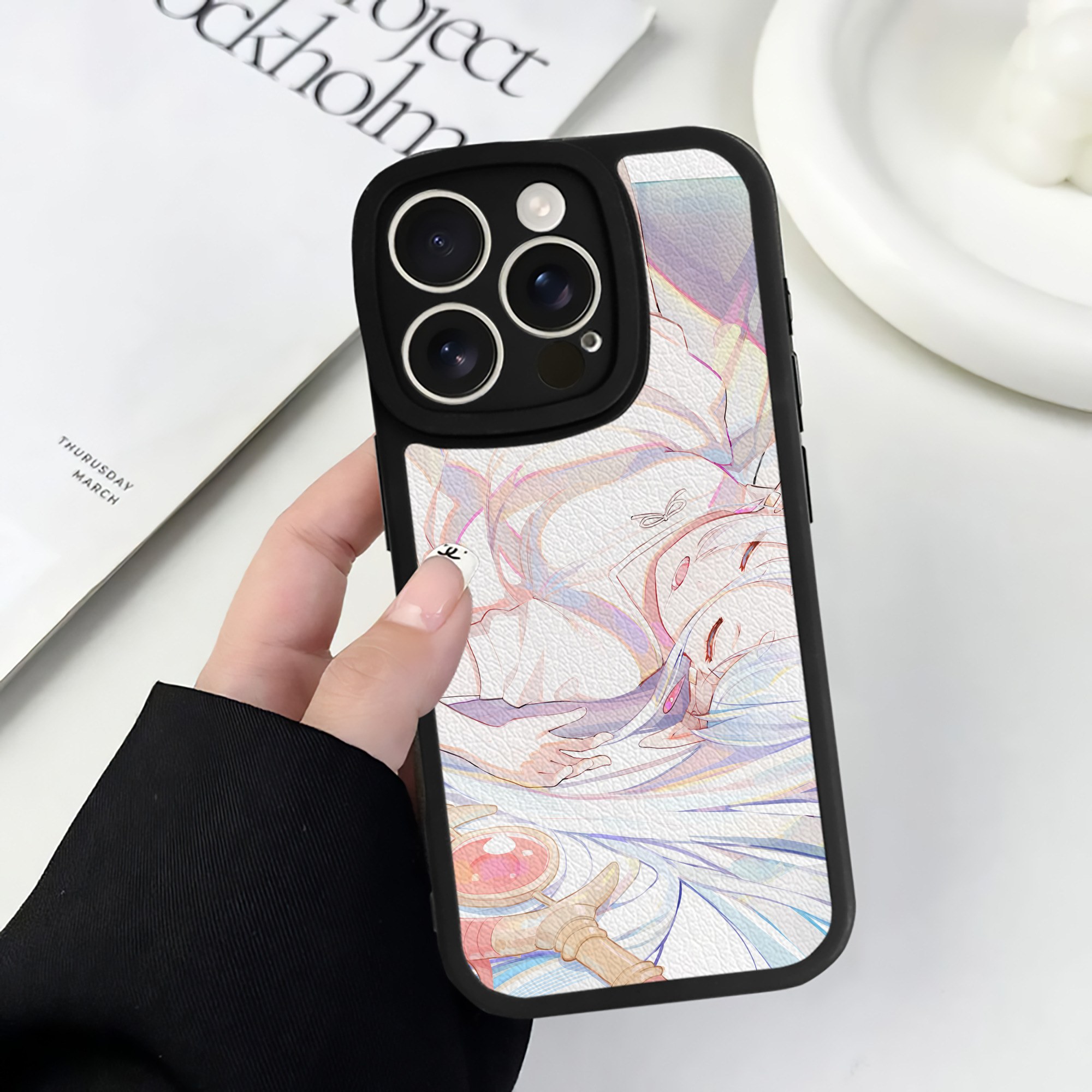（画像用） 葬送のフリーレン Frieren 【iPhone 16シリーズ対応】シリコンスマホケース（レザー調） 材質：シリコン